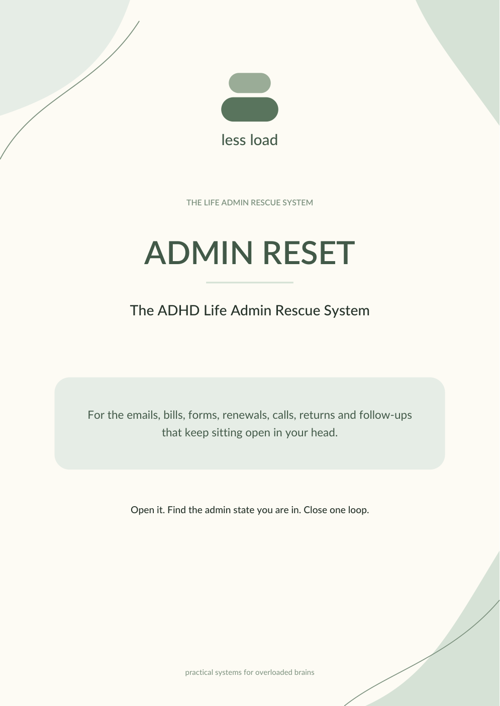 ADMIN RESET