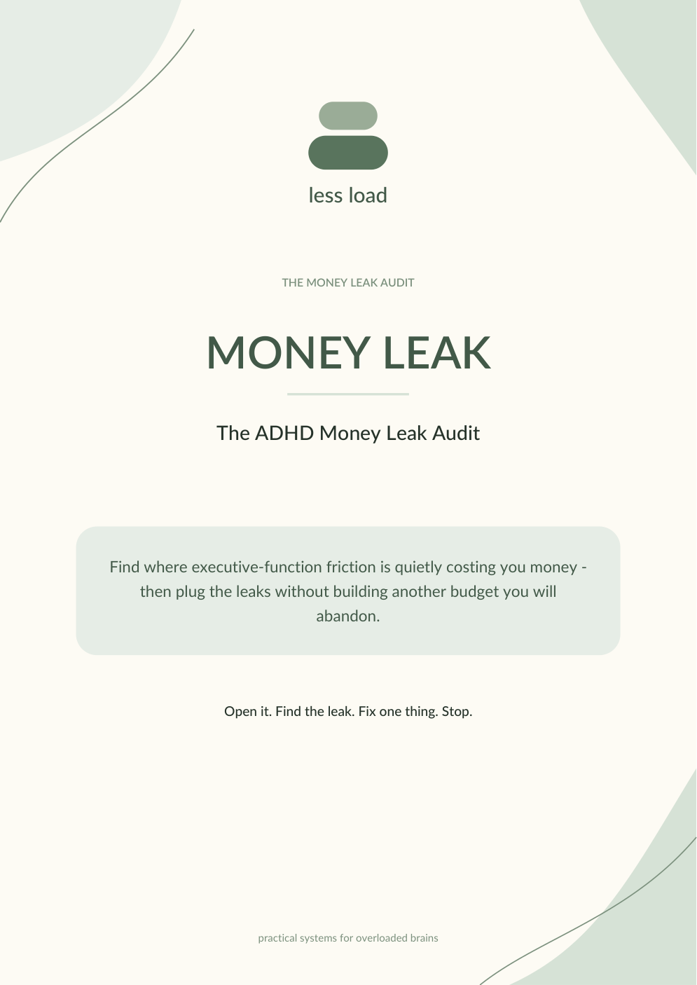 MONEY LEAK